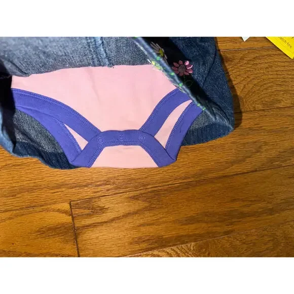 NWT John Deere size 6-9 months girl dress Blue Jean Jumper 6 9 Months - Picture 3 of 5